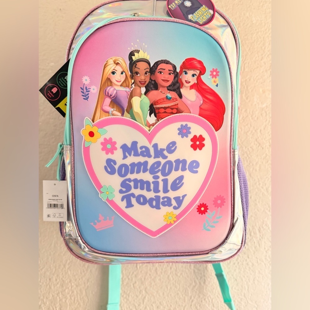 Disney Princess "Make Someone Smile Today" Disney Girls' 17" Iridescent Light Up